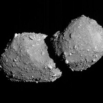 　探査機はやぶさ２が日本時間の５日午後６時半ごろに撮影した小惑星トリフネの画像（ＪＡＸＡ、東京大、千葉工業大、東京科学大、産業技術総合研究所、パリ天文台、カナリア天体物理研究所提供）