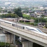 　リニア中央新幹線の試験車（ＪＲ東海提供）