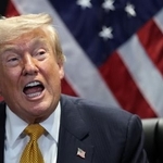 　トランプ米大統領＝８日、トルコ・アンカラ（ゲッティ＝共同）