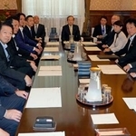 　開かれた衆院議運委理事会＝９日午前