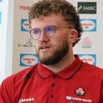 　記者会見するラグビー日本代表のディアンズ主将＝９日、オーストラリア（（Ｃ）ＪＲＦＵ）
