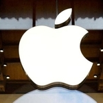 　米アップルのロゴ＝２０２５年４月（ロイター＝共同）