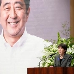 　「安倍晋三元総理の志を継承する集い」であいさつする高市首相＝１１日午後、東京都千代田区