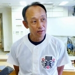 　西東京大会１回戦後、取材に応じる日大三の三木有造監督＝１２日、東京都八王子市