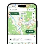 　出没したクマの場所をリアルタイムで共有できるスマートフォンアプリ「クマップ」（ＢｅａｒＢｅｌｌ提供）