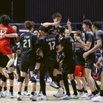 　カナダに逆転勝ちし、喜ぶ日本＝Ａｓｕｅアリーナ大阪