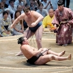 　安青錦が上手投げで豊昇龍を破る＝ＩＧアリーナ
