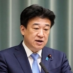 　記者会見する木原官房長官＝２３日午前、首相官邸