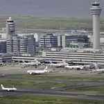 　羽田空港（共同通信社ヘリから）