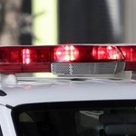 　警察車両の赤色灯