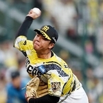 　巨人戦に先発した阪神・村上＝甲子園
