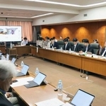 　備蓄米などを巡り農水省で開かれた会合＝２８日午前