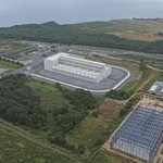 　使用済み核燃料の中間貯蔵施設＝２０２４年９月、青森県むつ市