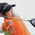 　プロアマ戦で調整する山下美夢有＝ロイヤルリザム・アンド・セントアンズＧＣ（共同）