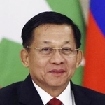 　ミンアウンフライン氏（ゲッティ＝共同）