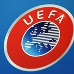 　欧州サッカー連盟（ＵＥＦＡ）のロゴ（ロイター＝共同）