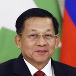 　ミンアウンフライン氏（ゲッティ＝共同）
