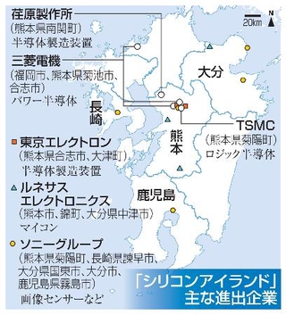 　「シリコンアイランド」主な進出企業