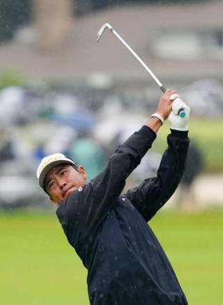 　最終ラウンド、通算１３アンダーで５位の松山英樹＝デトロイトＧＣ（共同）