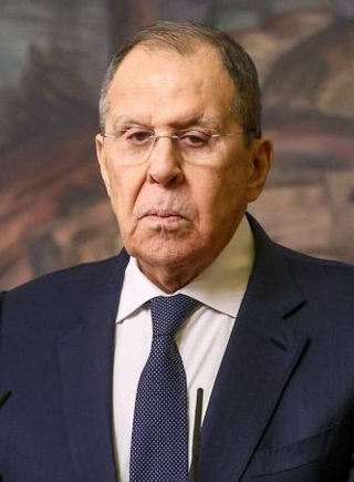 　ロシアのラブロフ外相（タス＝共同）