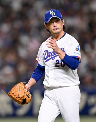 　６回１失点で３勝目を挙げた中日・涌井＝バンテリンドーム