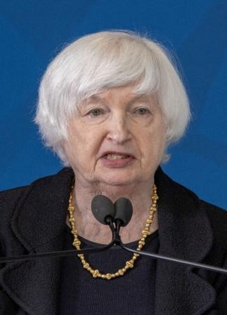 　イエレン前米財務長官（ゲッティ＝共同）