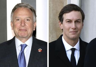 　米国のウィットコフ和平交渉担当特使（ゲッティ＝共同）、クシュナー氏（ゲッティ＝共同）