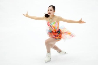 　女子フリー　演技する島田麻央＝木下カンセーアイスアリーナ