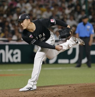 　ソフトバンク戦に先発したロッテ・田中＝みずほペイペイドーム