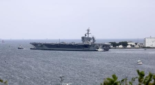 　米原子力空母ジョージ・ワシントン＝５月、神奈川県横須賀市