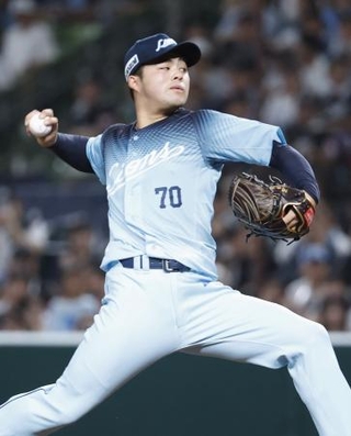 　ロッテ戦に先発した西武・豆田＝ベルーナドーム