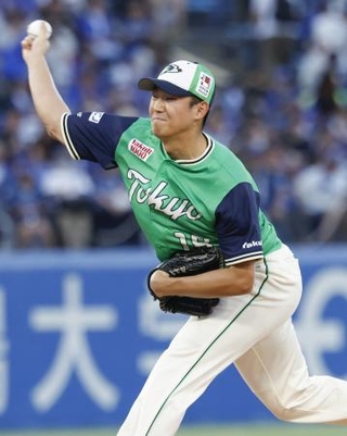 　ＤｅＮＡ戦に先発したヤクルト・奥川＝神宮