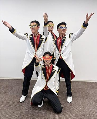 　岐阜県警音楽隊の男性ボーカルユニット「断絶」（岐阜県警提供）