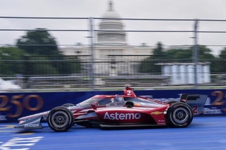 　「フリーダム２５０グランプリ」の前に行われた練習走行＝２２日、ワシントン（ＡＰ＝共同）