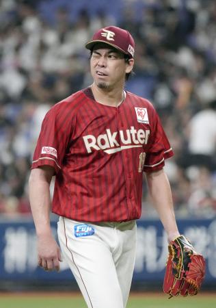 　オリックス戦に先発し、６回２失点の楽天・前田健＝京セラドーム