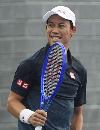 　男子シングルス予選２回戦で勝利した錦織圭＝ニューヨーク（ＡＰ＝共同）