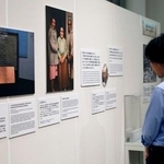 　広島市の原爆資料館で開催中の企画展「被爆した東南アジアの留学生」＝７月