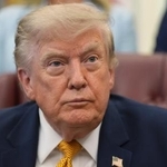 　トランプ米大統領＝３日、ワシントン（ＡＰ＝共同）