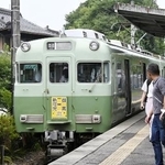 　２０２９年４月に新可児-御嵩間の廃止が正式決定した名鉄広見線＝３日、岐阜県御嵩町の御嵩駅