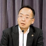 　取材に応じる国際民間航空機関（ＩＣＡＯ）の大沼俊之理事会議長＝３日、国交省