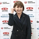 　日本カーリング協会の岡崎朋美新会長＝８日、東京都内（（Ｃ）ＪＣＡ）