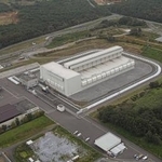 　青森県むつ市の中間貯蔵施設＝２０２４年９月