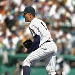 　長崎日大に勝利し、喜ぶ有明・斉藤＝甲子園