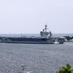 　米原子力空母ジョージ・ワシントン＝５月、神奈川県横須賀市