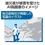 　被災者が被害を受けたＡＩ偽画像のイメージ