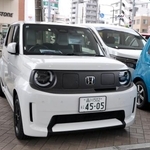 　ホンダの小型ＥＶ「スーパーワン」＝７月、東京都大田区