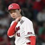 　５回１失点と好投した広島・鈴木＝マツダ