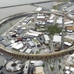 　大阪・関西万博会場の大屋根リング＝２０２５年５月、大阪市此花区の夢洲