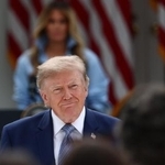 　トランプ米大統領＝２０日、ワシントン（ゲッティ＝共同）