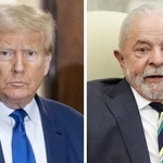 　トランプ米大統領とブラジルのルラ大統領（いずれもゲッティ＝共同）